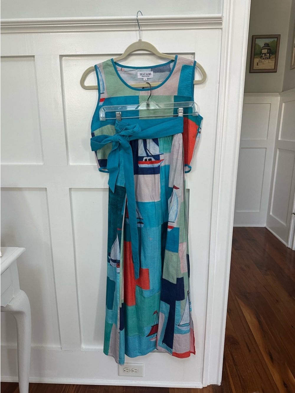 Beau & Ro Two Piece Sailboat Print Dress